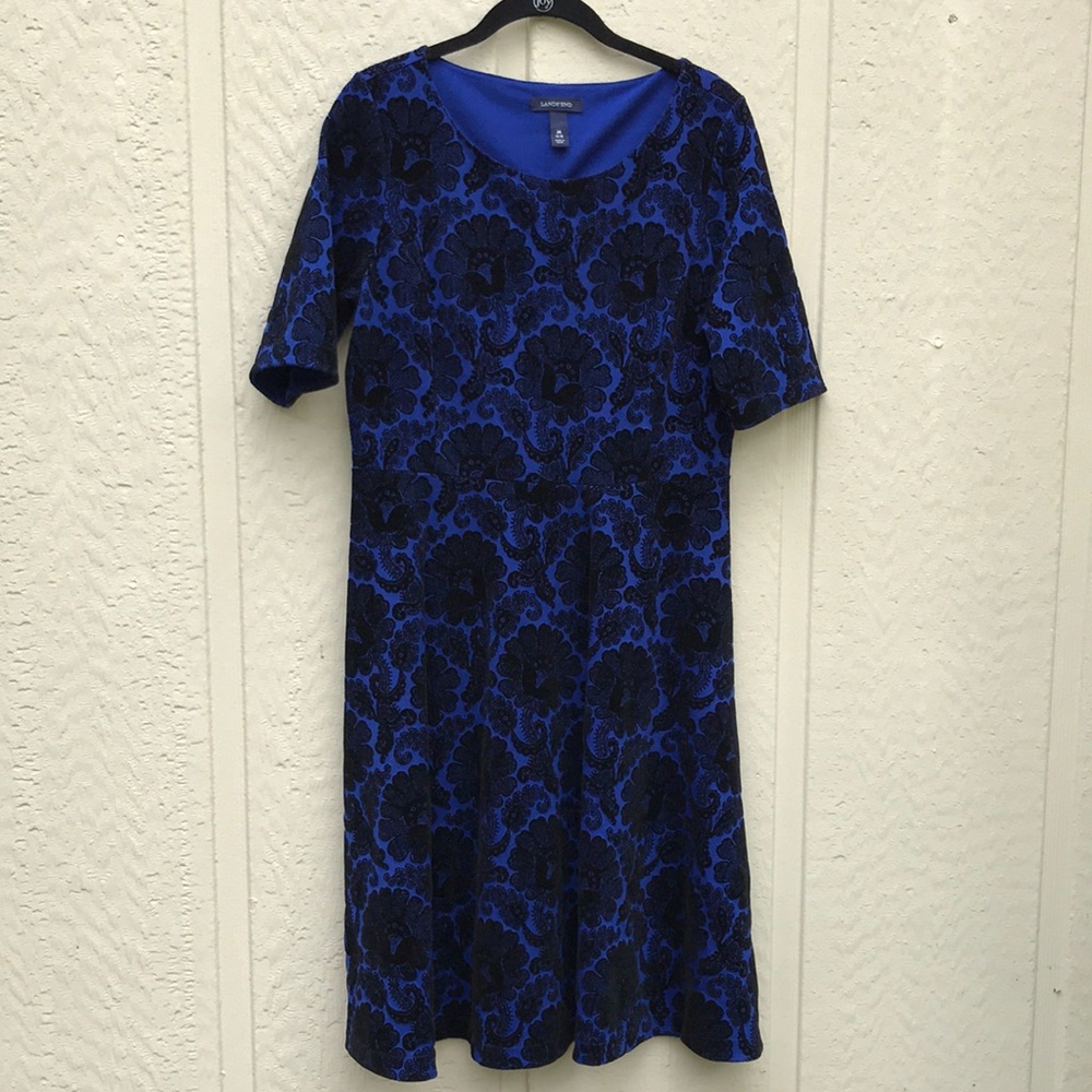 Blue & Black Lands' End Dress - Picture 2 of 6